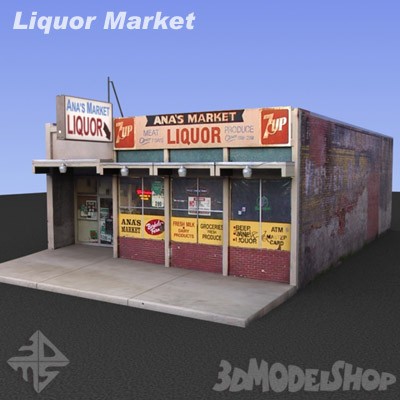 Liquor Market 3D Main Image