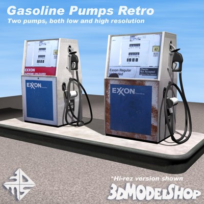 Gas Pumps Retro 01 Main Image
