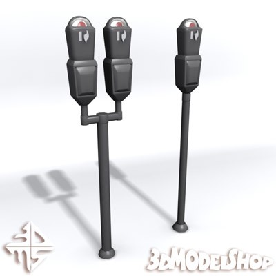 Parking Meters 3D 01 Main Image