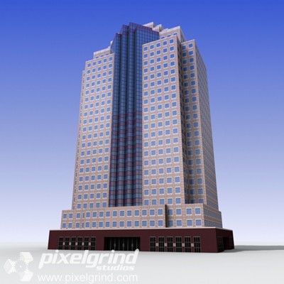 3D Office Building Tall 11 Main Image