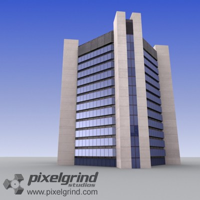 3D Office Building Tall 10 Main Image