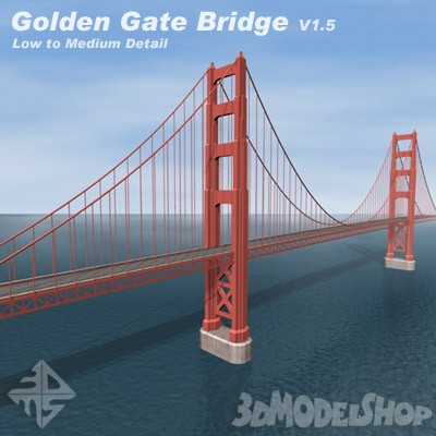 Golden Gate Bridge 3D V1.5 Main Image