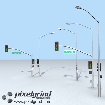 3D Street Lights Main Image
