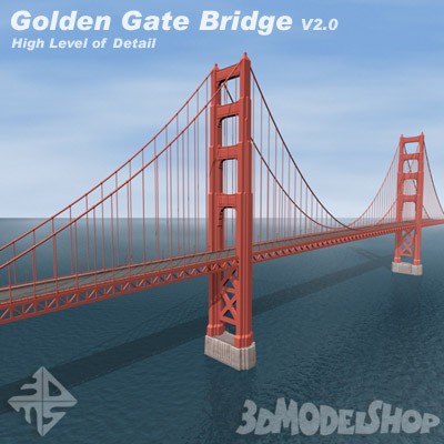 Golden Gate Bridge 3D V2.0 Main Image